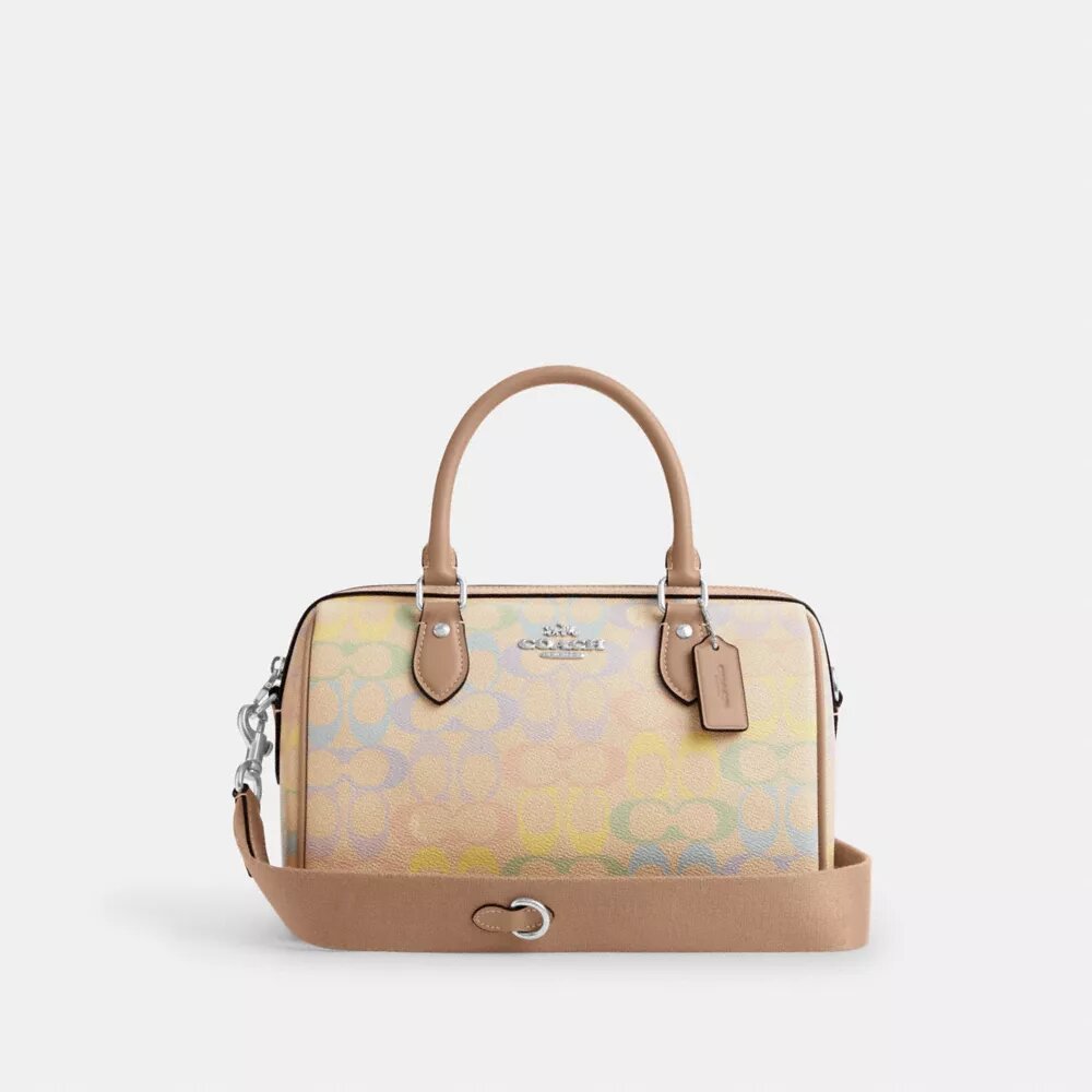 Rowan-satcheltas van Rainbow Signature Canvas
