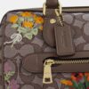 Rowan-satcheltassen in kenmerkend jacquard met bloemenborduursel