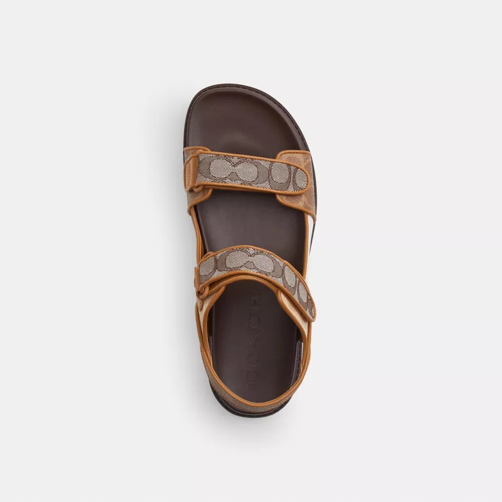 Sandalen met dubbele band in kenmerkend