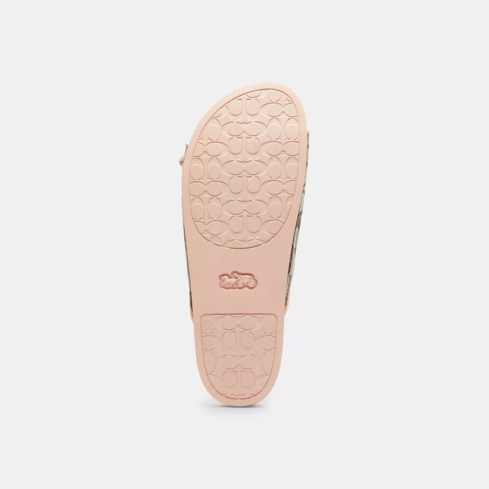 Sandalen met gesp en jacquard