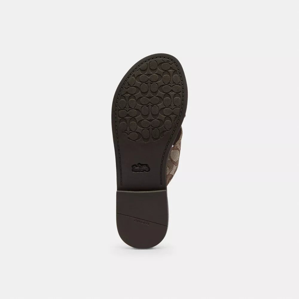 Sandalen met gespen in kenmerkend jacquard