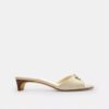 Sandalen met hak en strik