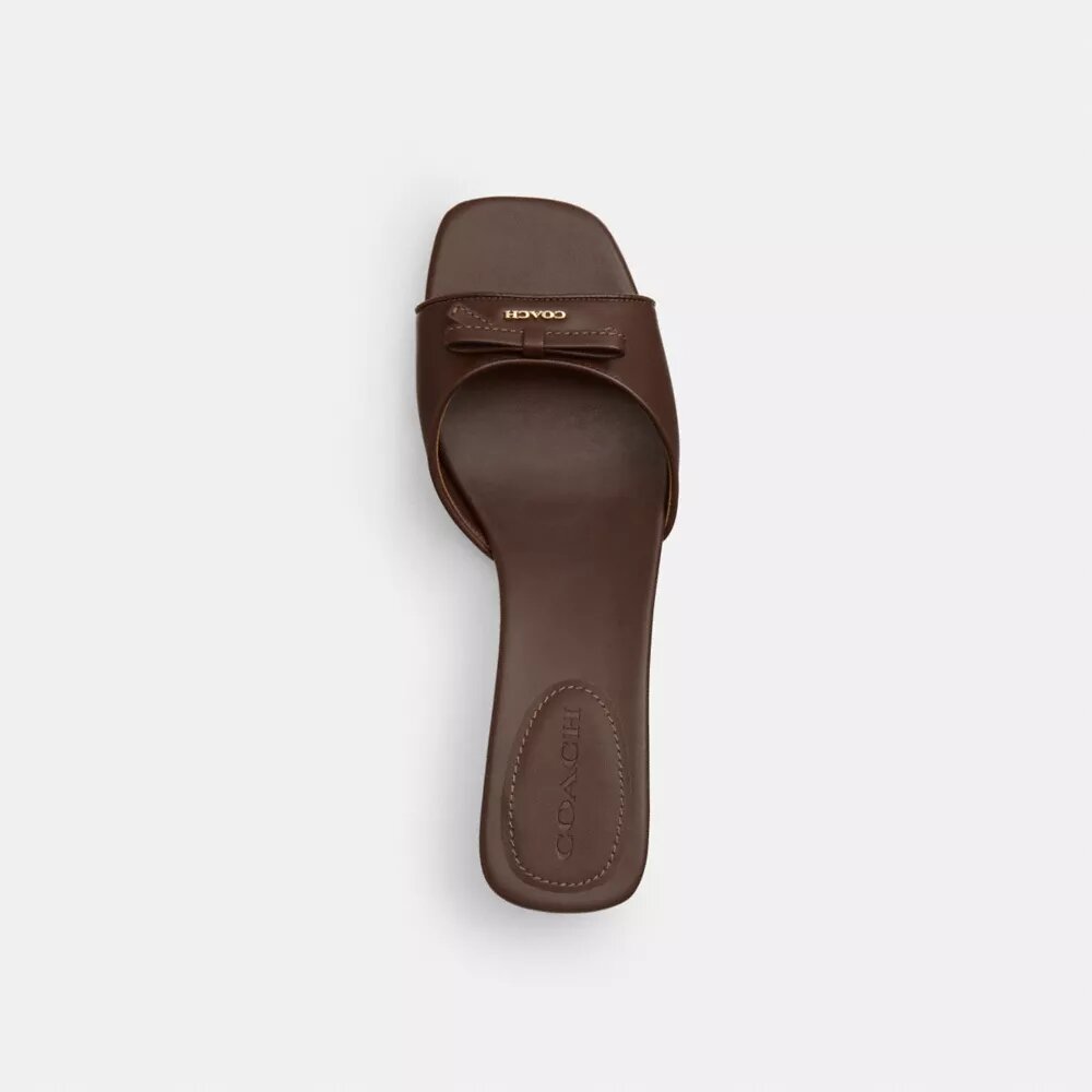 Sandalen met hak en strik