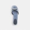 Sandalen met hak en strik in Loved Denim