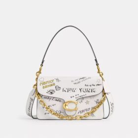 Schoudertas met ketting en ‘Tabby’-print