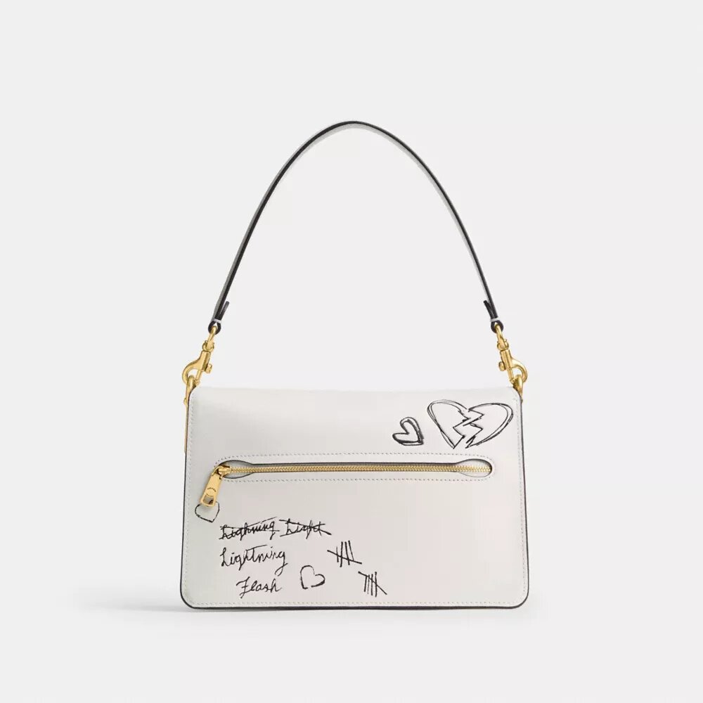 Schoudertas met ketting en ‘Tabby’-print