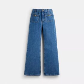 Sculpted C-denim broek van biologisch katoen