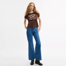 Sculpted C-denim broek van biologisch katoen
