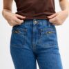 Sculpted C-denim broek van biologisch katoen