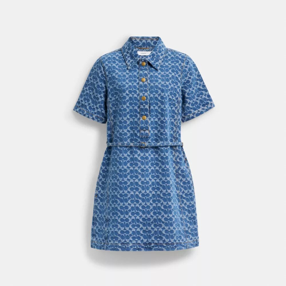 Signature-denimjurk van biologisch katoen