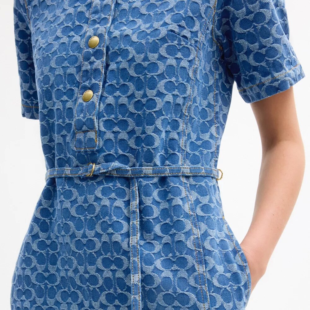 Signature-denimjurk van biologisch katoen