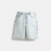 Signature denimkorte broek