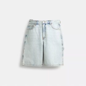 Signature denimkorte broek