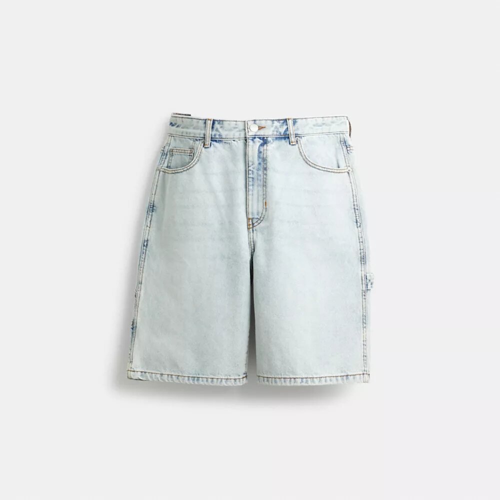Signature denimkorte broek