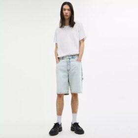 Signature denimkorte broek