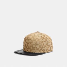 Signature Jacquard-hoed met platte rand