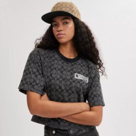 Signature Jacquard-hoed met platte rand