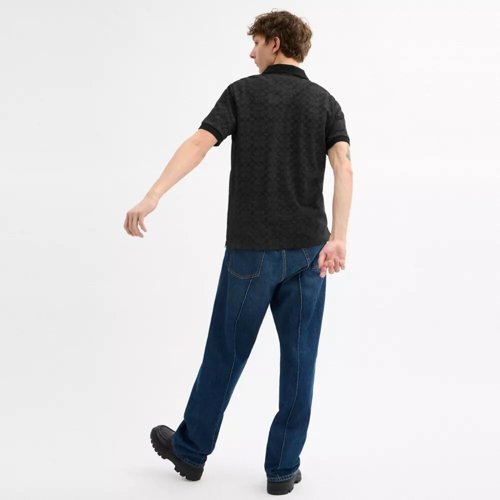 Signature-Poloshirt van biologisch katoen
