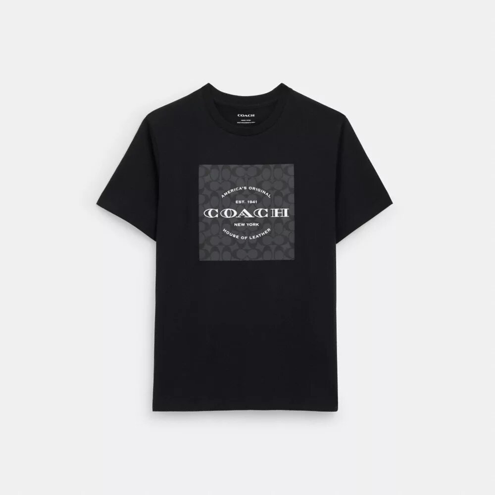 Signature Square T-shirt van biologisch katoen