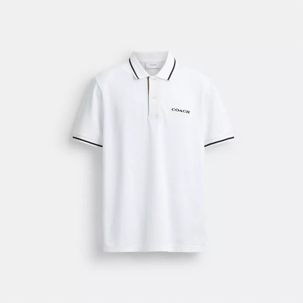 Signature Trim-Poloshirt van biologisch katoen