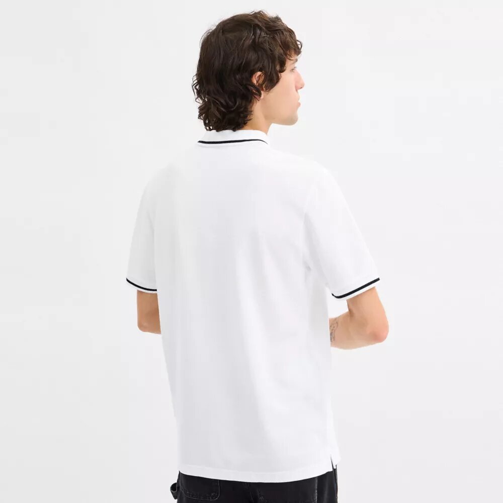 Signature Trim-Poloshirt van biologisch katoen