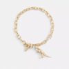 Skeletachtige Rexy-armband met kenmerkende ketting