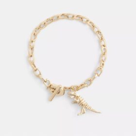 Skeletachtige Rexy-armband met kenmerkende ketting