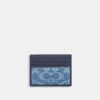 Slank ID-kaarthoesje in Signature Denim