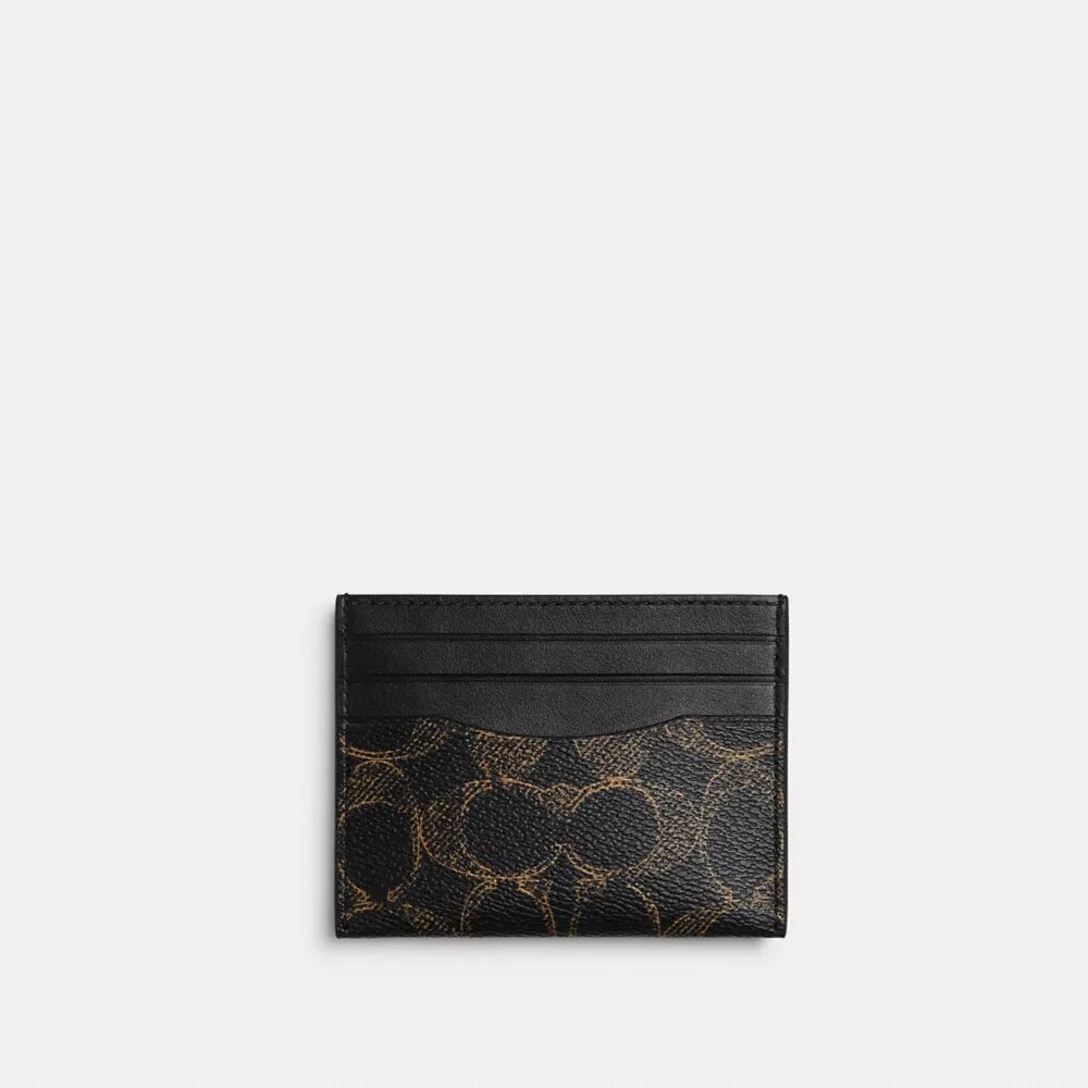 Slank identiteitskaartetui van het geliefde Signature Canvas