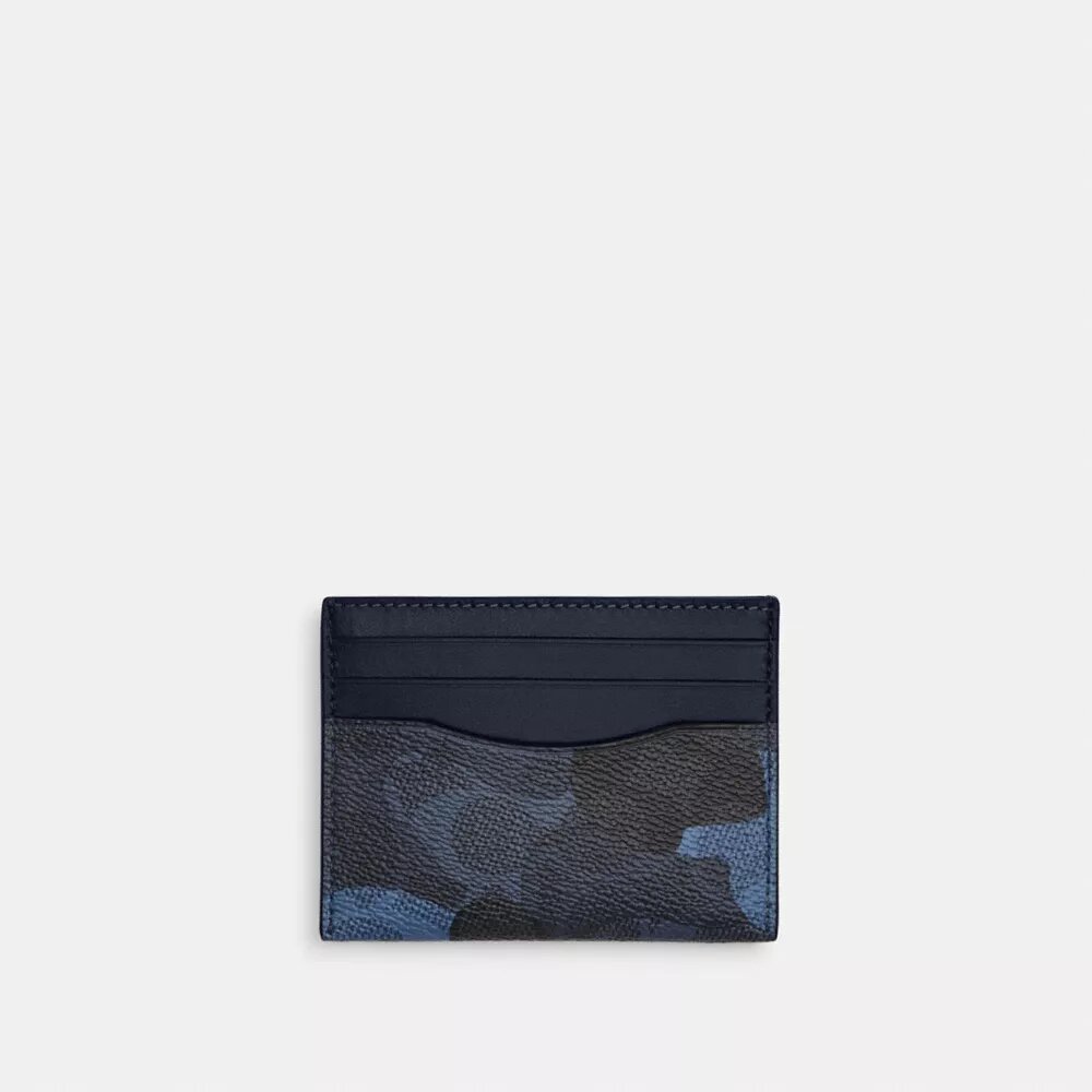 Slank identiteitskaarthoesje in kenmerkende camouflageprint