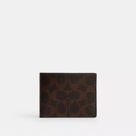 Slanke portemonnee van Signature Canvas