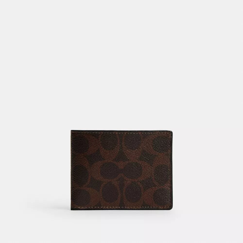 Slanke portemonnee van Signature Canvas