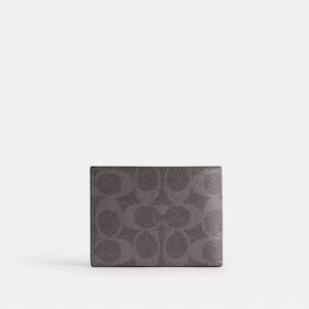 Slanke portemonnee van Signature Canvas