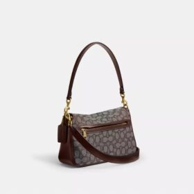 Soft Tabby-schoudertas in kenmerkend jacquard