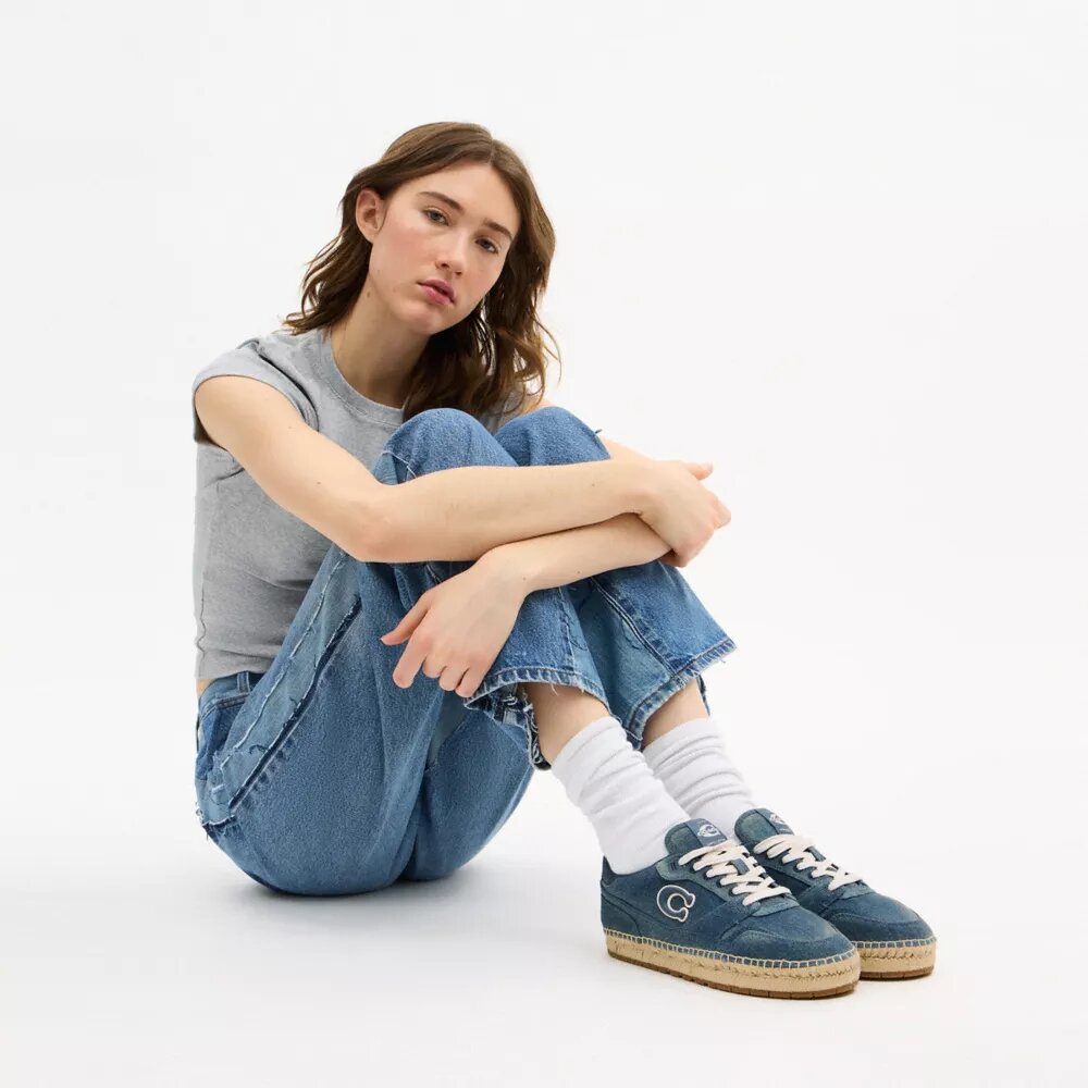 Soho-espadrille-sneaker in ‘Loved Denim’