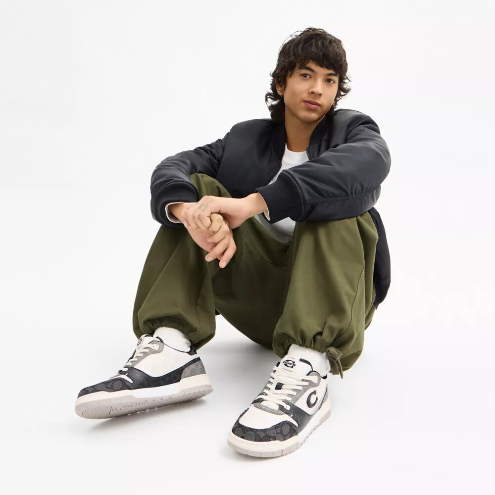 Soho-sneakers in gemengd kenmerkend materiaal