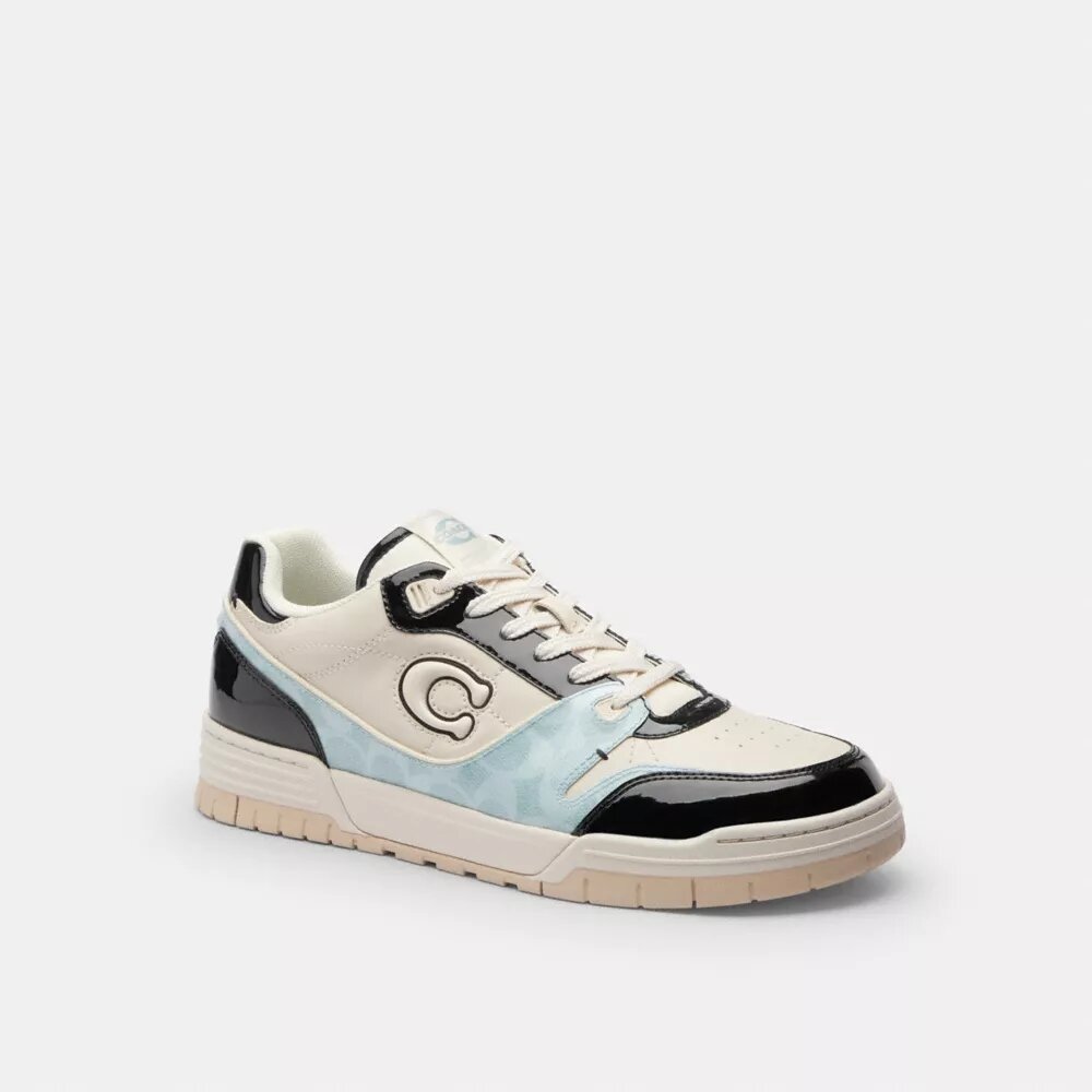 Soho-sneakers met kenmerkend lakleder