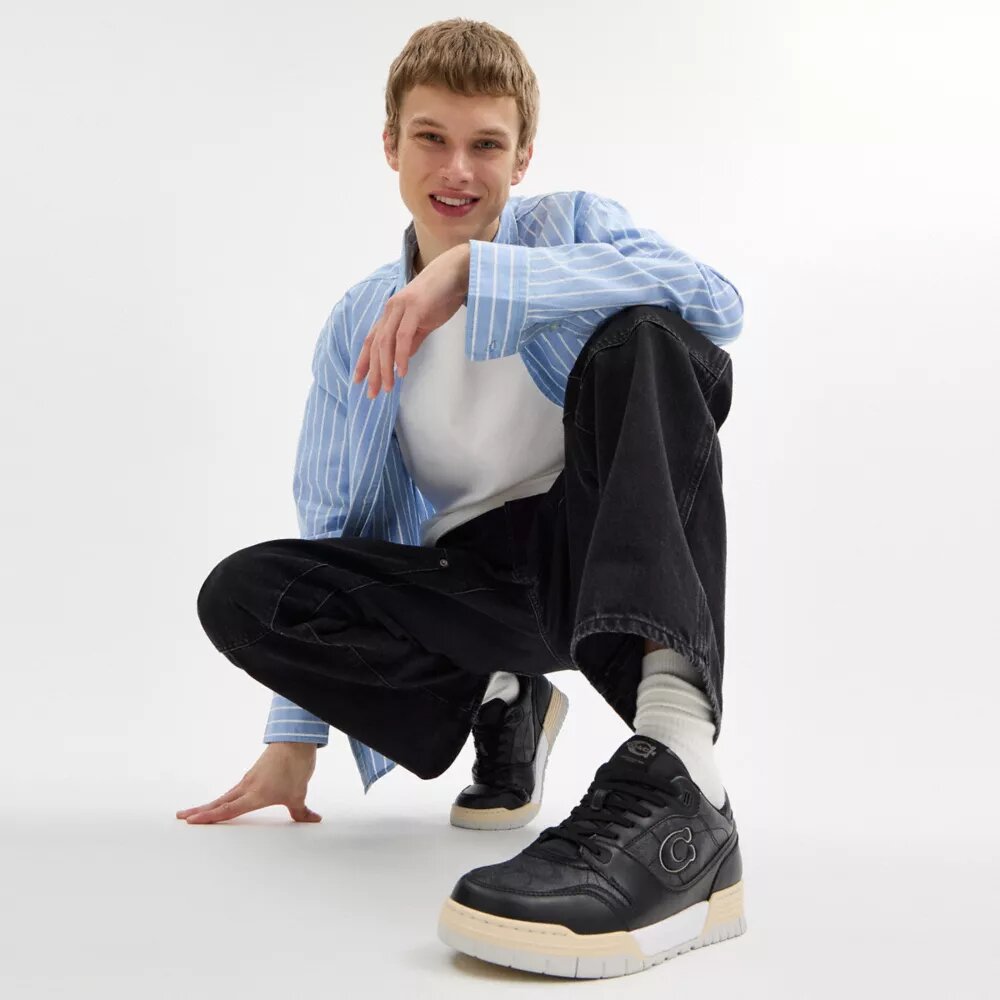 Soho-sneakers met Signature Canvas