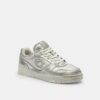 Soho-sneakers van verouderd metallic leer