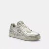 Soho-sneakers van verouderd metallic leer