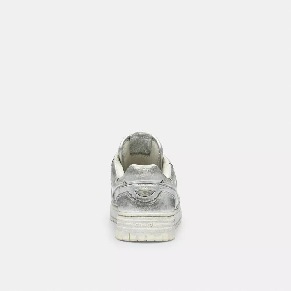 Soho-sneakers van verouderd metallic leer