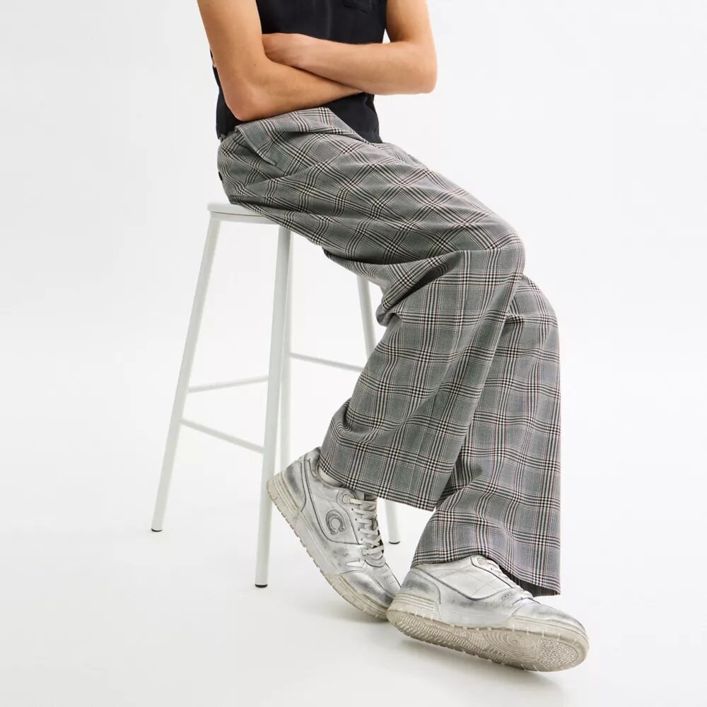 Soho-sneakers van verouderd metallic leer