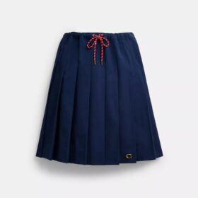 Sportieve midi-rok met plooien