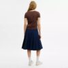 Sportieve midi-rok met plooien