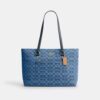 Station Tote bag van kenmerkend denim