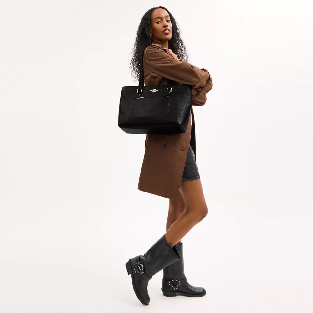 Station Tote Bag van kenmerkend leer