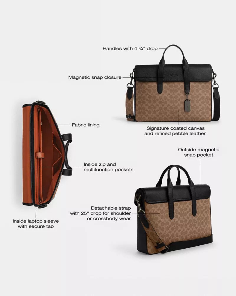 Sullivan Portfolio-aktetas van Signature Canvas