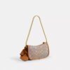 Swinger-tassen 20 met ketting in Crystal Signature-jacquard