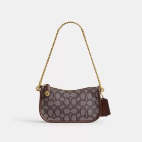 Swinger-tassen 20 met ketting in kenmerkend jacquard