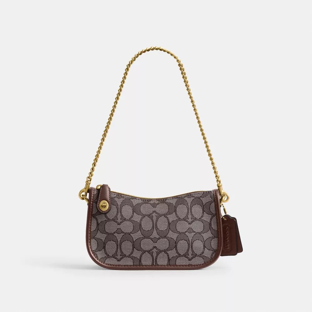 Swinger-tassen 20 met ketting in kenmerkend jacquard